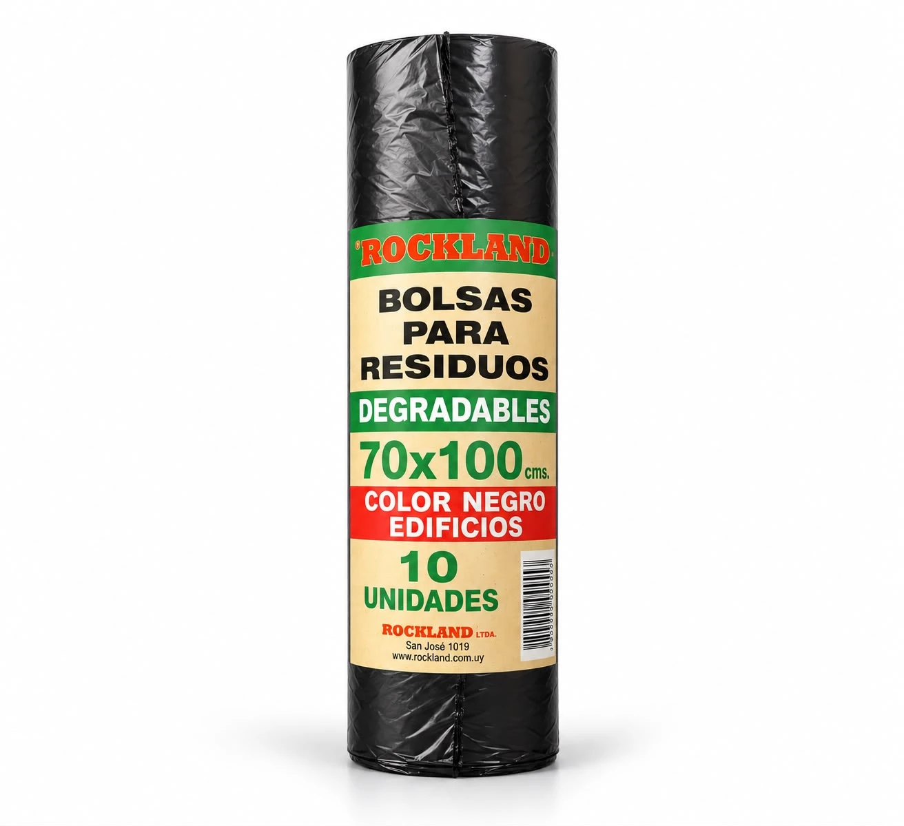 Bolsas de residuos negras 70 × 100 cm en rollo