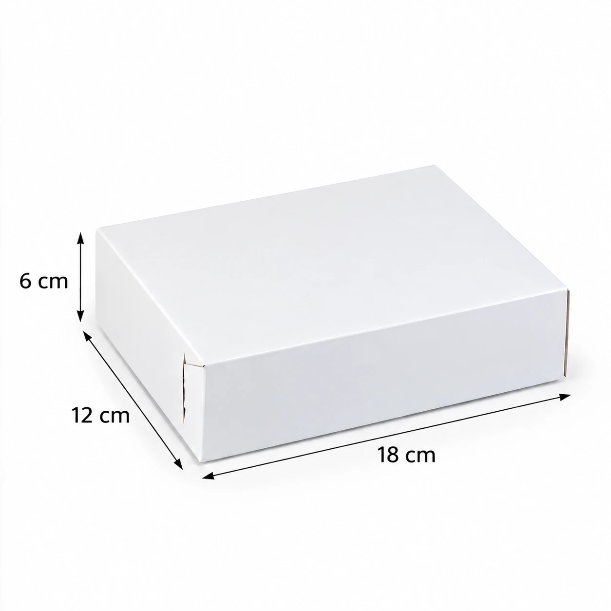 Caja blanca reforzada para 1/4 kg de masas
