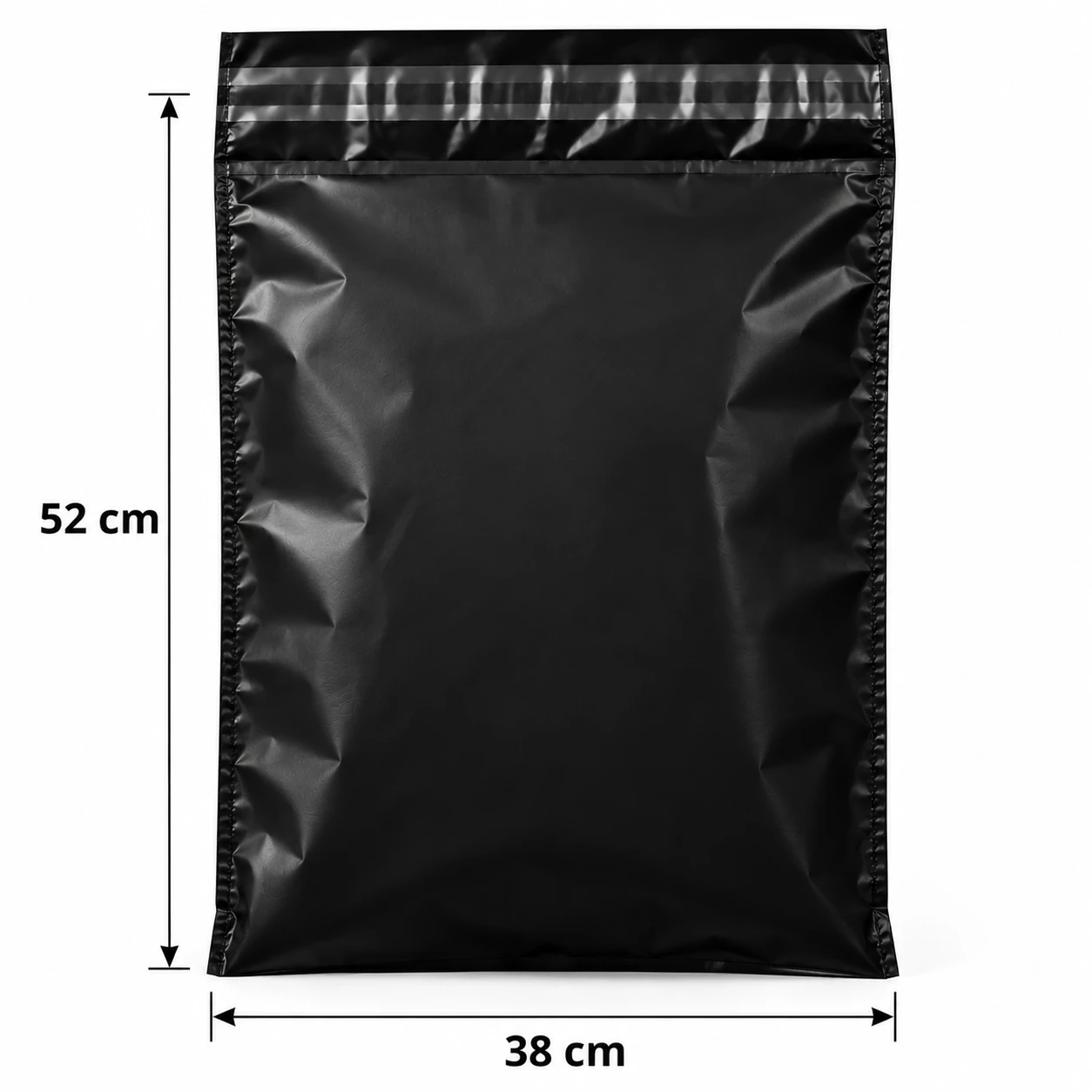 Bolsa E-Commerce Negra 38 × 52 cm