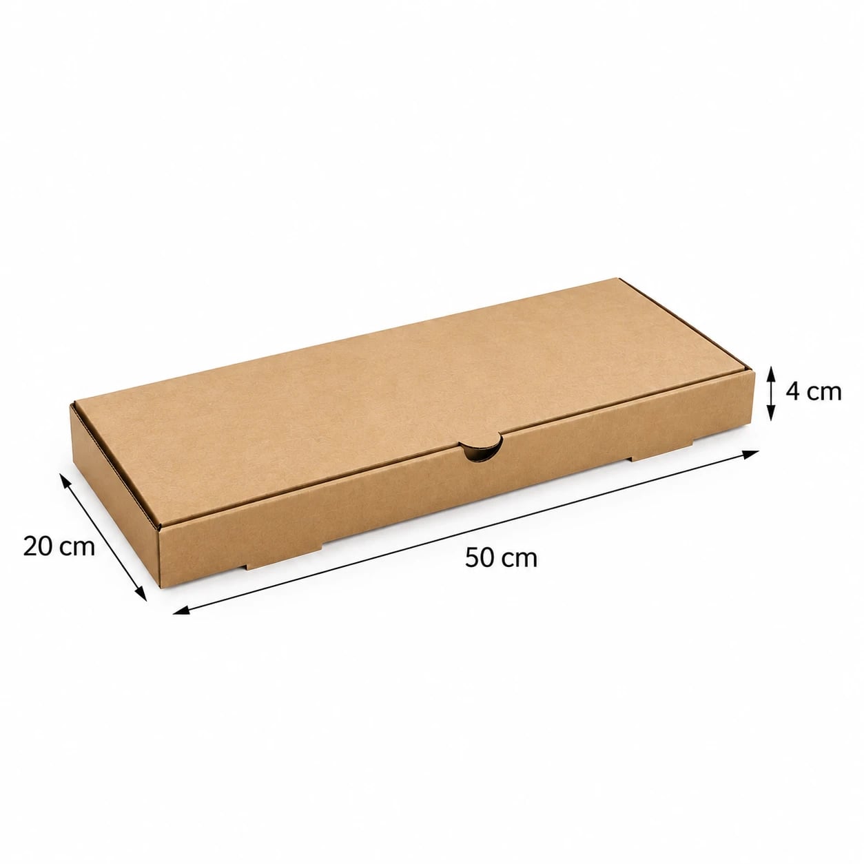 Caja para pizza de metro 20 x 50 x 4 cm
