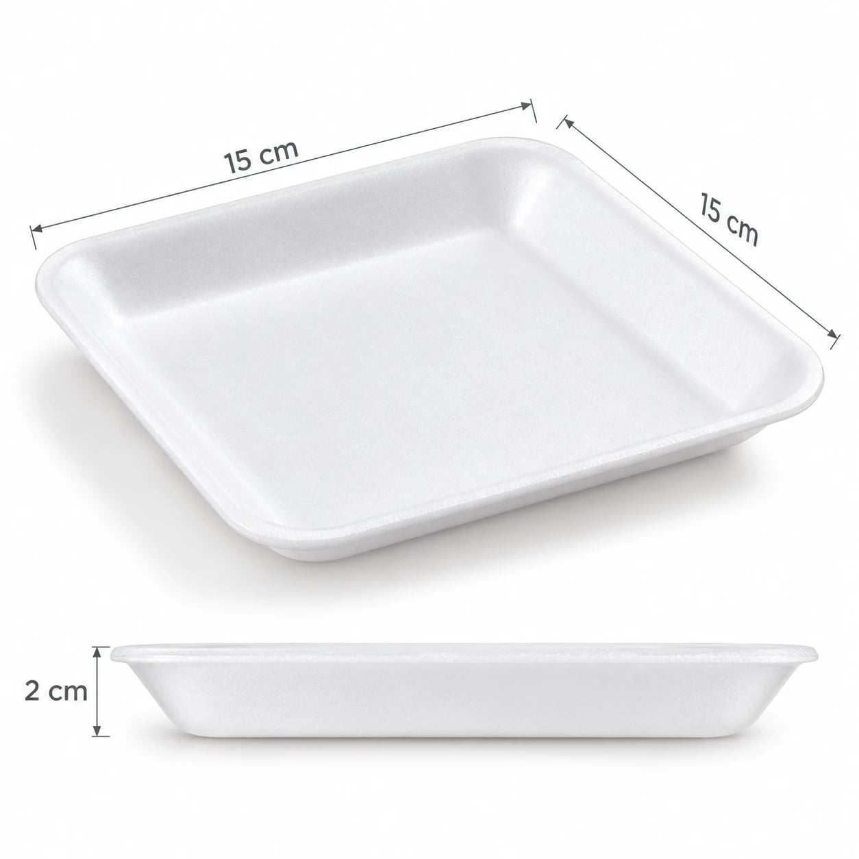 Bandeja de espuma darnel x100 unidades 15 x 1 5 x 2 cm