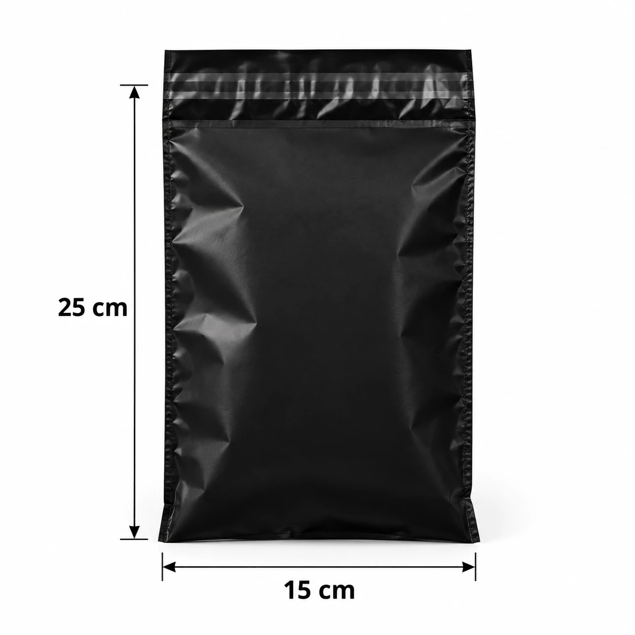 Bolsa E-Commerce Negra 15 × 25 cm