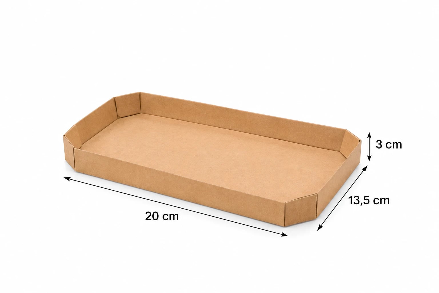 Bandeja cartón N.º5 x50 unidades 20 x 13.5 x 3cm