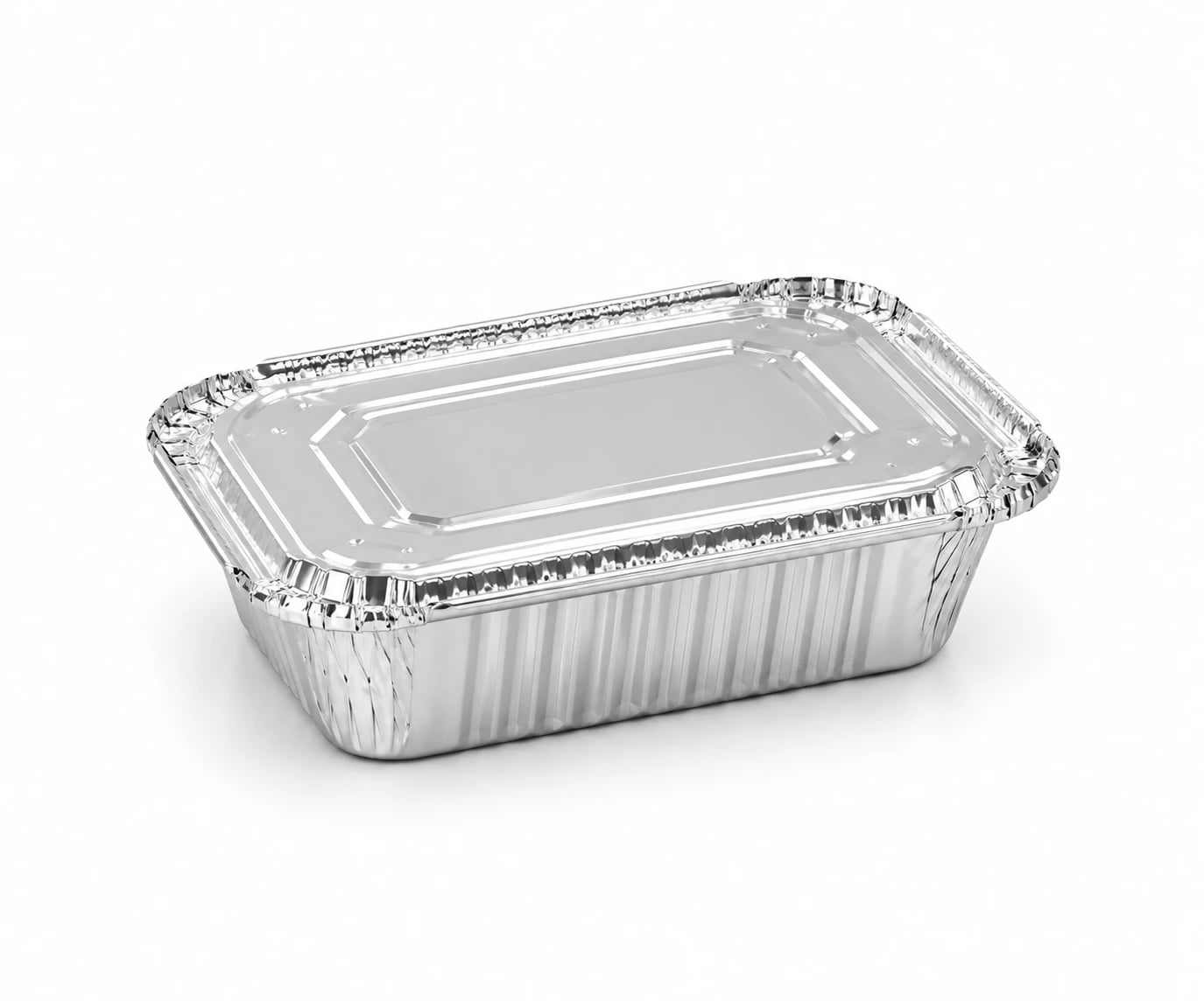 Bandeja de aluminio con tapa 1500cc x50 unidades