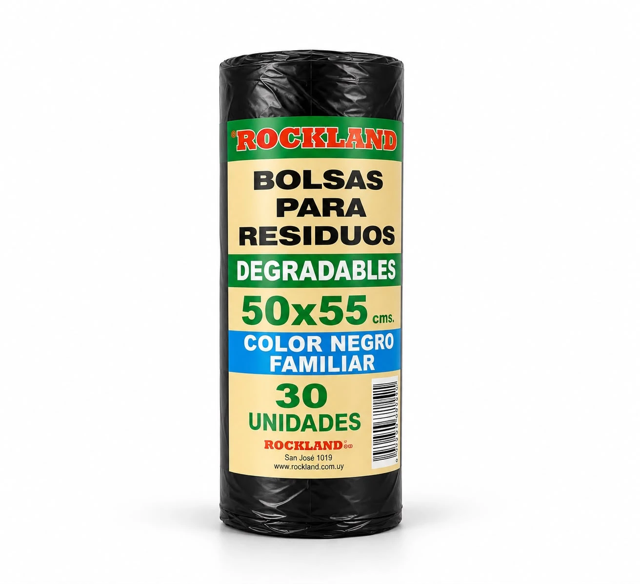 Bolsas de residuos negras 50 × 55 cm en rollo