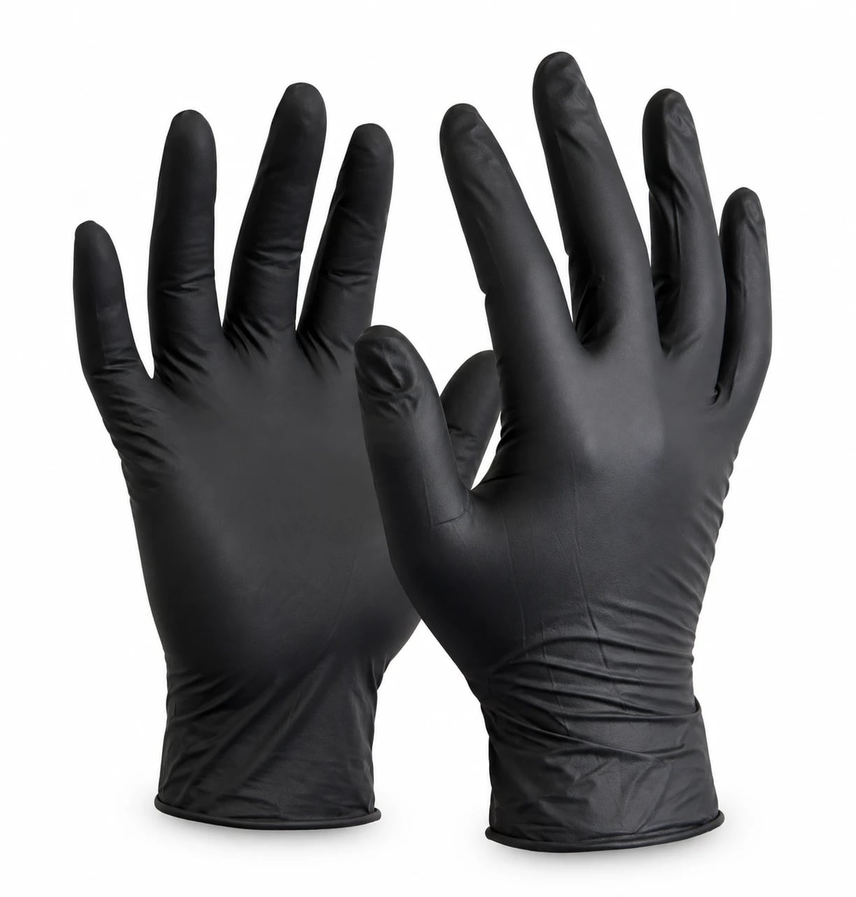 Guantes de nitrilo negros x 100 unidades