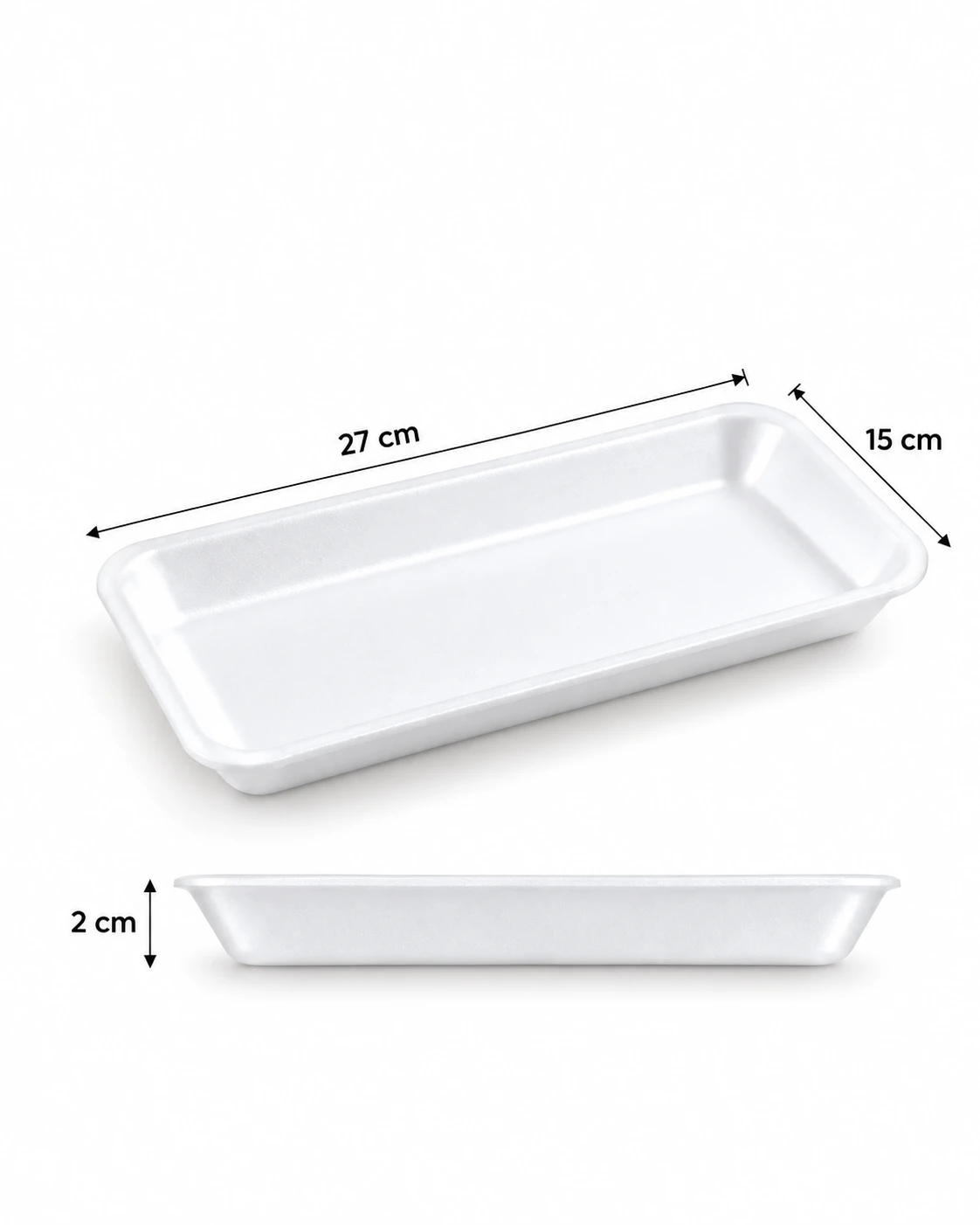 Bandeja de espuma darnel x100 unidades 15 x 27 x 2 cm
